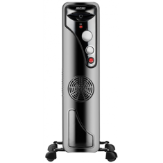 shumee MPM | Električni grelec | MUG-21 | Oljni radiator | 2500 W | Število stopenj moči 3 | Primerno za prostore do m² | Črna
