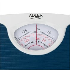 shumee Adler | Mehanska kopalniška tehtnica | AD 8151b | Največja teža (kapaciteta) 130 kg | Natančnost 1000 g | Modra/bela