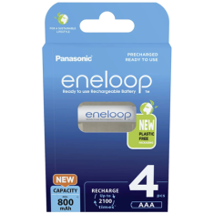 shumee Panasonic | AAA | 800 mAh | 4 kosi | ENELOOP BK-4MCDE/4BE