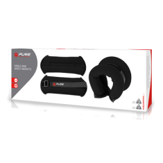 shumee Pure2Improve | Uteži za gležnje in zapestja, 2 x 0,5 kg | 1,014 kg | Črna