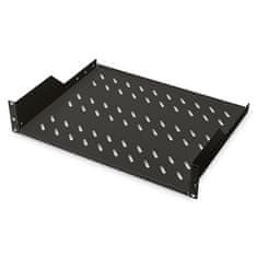 shumee Digitus | Polica za stojalo | DN-19 TRAY-2-SW | RAL 9005 | Višina (enote stojala) 2U