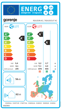 shumee Gorenje | Klimatska naprava, zunanja enota | 20003668 REA35IN KC
