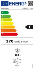 shumee Zamrzovalnik Whirlpool | W55ZM 112 W 2 N | Razred energijske učinkovitosti E | Prostostoječi | Višina 83,8 cm | Skupna neto prostornina 103 l | Bela