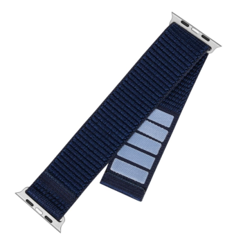 shumee Fiksni | Športni pašček za Apple Watch Ultra 49 mm | 160–210 mm | Temno moder | Najlon