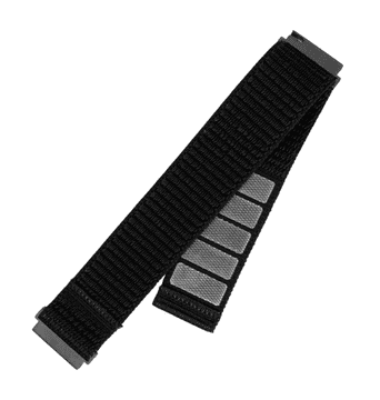 shumee Fiksni | 20 mm hitro snemljiv športni pašček za pametno uro | 160–210 mm | Črna | Najlon