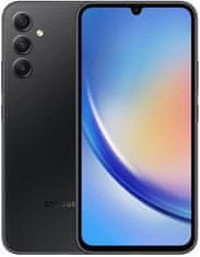 shumee Samsung | Galaxy | A34 (A346B) | Grafit | 6,6"" | Super AMOLED | Mediatek MT6877V | Dimenzija 1080 (6 nm) | Notranji RAM 6 GB | 128 GB | microSDXC | Dvojna SIM | Nano-SIM | 3G | 4G | 5G | Apk