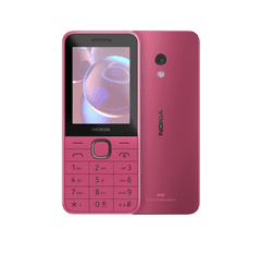 shumee Nokia 225 4G (2024) | Roza | 2,4" | 128 MB | 64 MB | Dvojna SIM kartica | Bluetooth | 5.0 | USB tipa C | Ločljivost glavne kamere 0,3 MP | 1450 mAh