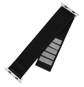 shumee Fiksni | Športni pašček za Apple Watch 38/40/41 mm | 160–210 mm | Črn | Najlon