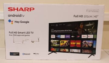 shumee Sharp 40FH2EA | 40"" (101 cm) | Pametni TV | Android TV | FHD | Črna | POŠKODOVANA EMBALAŽA