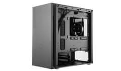 shumee Cooler Master Silencio S400 z jekleno stranjo Črna Mini ITX, Micro ATX Napajalnik priložen Ne