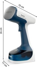shumee TEFAL Ročni potovalni parni likalnik | DT7130 | Ročni | 1400 W | 0,15 l | 25 g/min | Modra/bela