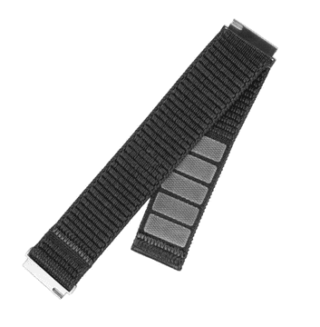 shumee Fiksni | 20 mm športni pašček za pametno uro s hitrim odpiranjem | 160–210 mm | temno siv | najlon