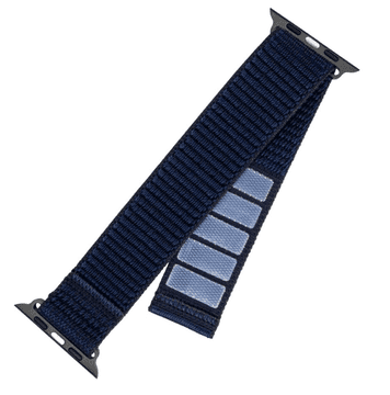 shumee Fiksni | Športni pašček za Apple Watch 42/44/45 mm | 160–210 mm | Temno moder | Najlon