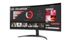 shumee LG 34WR50QK-B | 34" | VA | QHD | 21:9 | 100 Hz | 5 ms | 3440 x 1440 slikovnih pik | 240 cd/m² | 2 vhoda HDMI