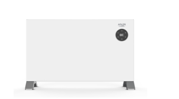 shumee Adler LCD konvekcijski grelec z daljinskim upravljalnikom | Konvekcijski grelec | 2000 W | 3 stopnje moči | Bela | IPX24