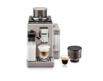 shumee Delonghi | Kavni aparat | EXAM440.55.BG Rivelia | Tlak črpalke 19 barov | Vgrajen penilnik mleka | Avtomatski | 1450 W | Peščeno bež