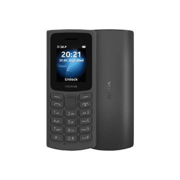 shumee Nokia 105 DS TA-1378 črna, 1,8", QQVGA, 0,048 MB, dve SIM kartici, Nano Sim, 3G, USB različica Micro, 1020 mAh
