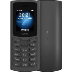 shumee Nokia 105 DS TA-1378 črna, 1,8", QQVGA, 0,048 MB, dve SIM kartici, Nano Sim, 3G, USB različica Micro, 1020 mAh