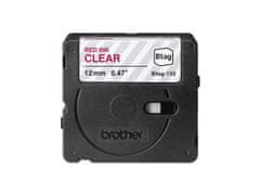 shumee Brother BTAG-132 BTAG132 12 mm rdeč na prozornem traku