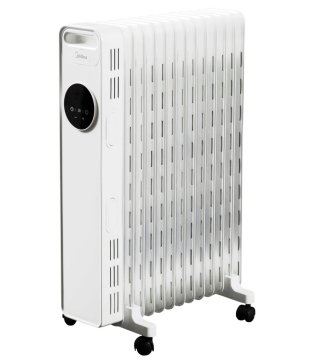 shumee Midea oljni radiator | NY2513-22MR | Oljni radiator | 2500 W | Število stopenj moči 3 | Primerno za prostore do 35 m² | Bela