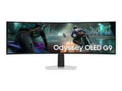 shumee Samsung LS49DG910SUXEN Odyssey G9 G91SD | 49" | OLED | 32:9 | 144 Hz | 0,03 ms | 5120 x 1440 slikovnih pik | 250 cd/m² | Količina HDMI vrat: 1 | Srebrna