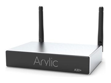 shumee Arylic A30+, 30 W x 2, WiFi, mini stereo ojačevalnik, črno/srebrn