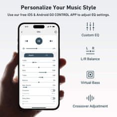 shumee Arylic S10+ WiFi glasbeni pretakalnik, črne barve