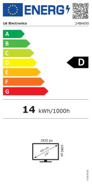 shumee LG 24BA650-B | 23,8" | IPS | 16:9 | 100 Hz | 5 ms | 1920 x 1080 slikovnih pik | 250 cd/m² | 1 HDMI vhod | Črna