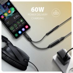 shumee AXAGON | ADA-HCPD USB-C - Hi-Res DAC avdio PD adapter, 60 W