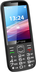 shumee myPhone HALO 4 LTE (črna) ena SIM kartica 3,5"" TFT 320x480/128 MB/64 MB RAM/SD kartica/4G LTE