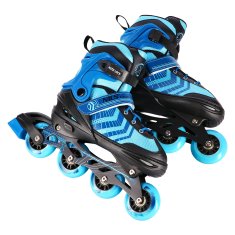 shumee NH18192A 4V1 ČIERNA-MODRA VEĽKOSŤ M (34-38) INLINE KORČULE/HOKEJOVÉ KORČULE