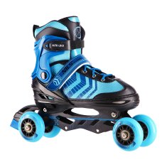 shumee NH18192A 4V1 ČIERNA-MODRA VEĽKOSŤ M (34-38) INLINE KORČULE/HOKEJOVÉ KORČULE