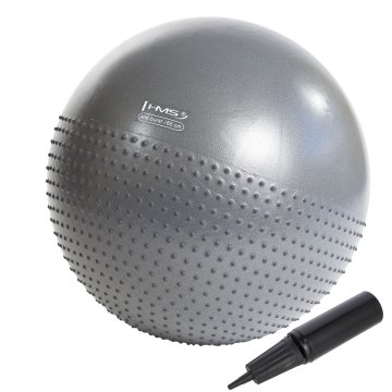 shumee YB03 NOVÁ 65CM ŠEDÁ GYMNASTICKÁ LOPTA HMS