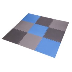 shumee MP10 MULTIBALENIE Ľ. SIVÁ-MODRA-ST.SIVÁ OCHRANNÁ PODLOŽKA NA SKLADANCE 60x60x1,0 CM (SADA 9 KS) ONE FITNESS