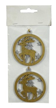 shumee Leseni okraski - severni jeleni 2 kosa.