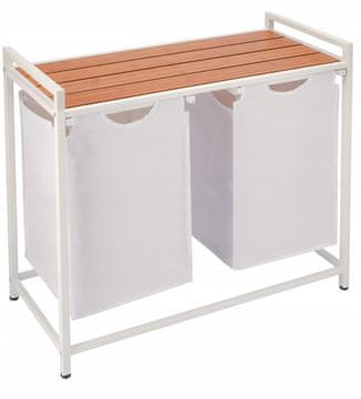 shumee KOŠ ZA PERILO s polico, velik, stoječ, prekat XL