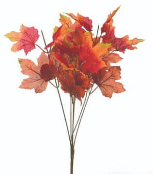 shumee Umetna rastlina šopek javorjevih listov 40 cm rdeča rumena LIKE LIFE