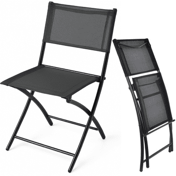 shumee Zložljiv VRTNI BALKONSKI STOL za balkonsko teraso, kovinski, moderen