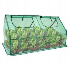 shumee Mini vrtni rastlinjak 180 x 90 za gojenje rastlin v gredici s folijskim tunelom