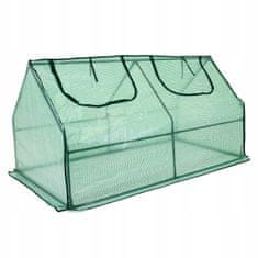 shumee Mini vrtni rastlinjak 180 x 90 za gojenje rastlin v gredici s folijskim tunelom