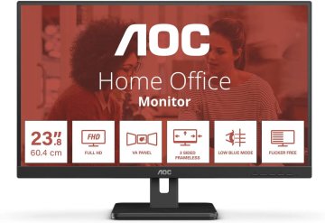 shumee AOC 24E3UM 23,8” 1920x1080/300 cd/m²/4 ms/DisplayPort HDMI izhod za slušalke, črna
