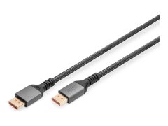 shumee DIGITUS 16K DisplayPort priključni kabel, različica 2.1, 1 m, 80G, črne barve | Digitus