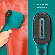 shumee Ročni parni likalnik za oblačila Tefal DT2026E1 Pure Pop, 1300 W, rezervoar za vodo 0,07 l, zelen | TEFAL