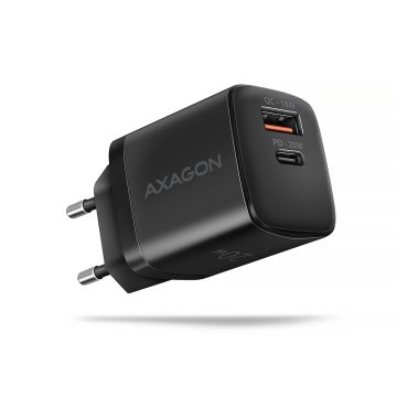 shumee AXAGON Stenski polnilnik 2x vhod (USB-A + USB-C), 20 W | ACU-PQ20