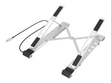 shumee Digitus | Prilagodljivo stojalo za prenosni računalnik z vgrajenim USB-C vozliščem, 5 vrat | DA-90424