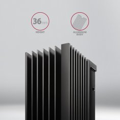 shumee AXAGON Pasivni aluminijast hladilnik za enostranske in dvostranske M.2 SSD diske, velikost 2280, višina 36 mm | CLR-M2XL