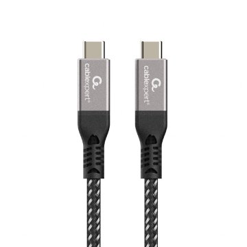 shumee Cablexpert Premium USB 4 Type-C polnilni in podatkovni kabel | CCBP-USB4-CMCM240-1.5M | Črna | 24-pinski USB-C - majhen | 1.5 m