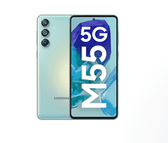 shumee Samsung Galaxy M55 M556 (svetlo zelen) Dual SIM 6,6"" Super AMOLED 1080x2400/2,4 GHz in 2,36 GHz/8 GB RAM-a/128 GB/Android 14/microSDXC, WiFi, BT, 5G