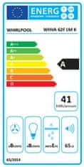 shumee Whirlpool napa | WHVA 62F LM K | Vgradna | Energetski razred A | Širina 59,8 cm | 485 m³/h | Mehanska | LED | Črna