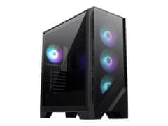 shumee MSI ohišje za računalnik | MAG FORGE 321R AIRFLOW | Stransko okno | Črna | Srednje velik stolp | Napajalnik priložen Ne | ATX